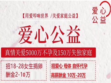 留坝捐卵助孕生子 爱心志愿者招募